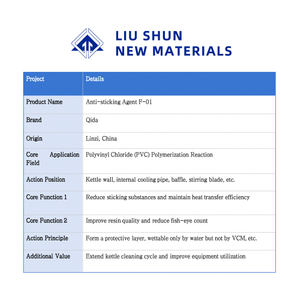 Антипригарное средство F-01 для полимеризации ПВХ, продлевающее цикл очистки